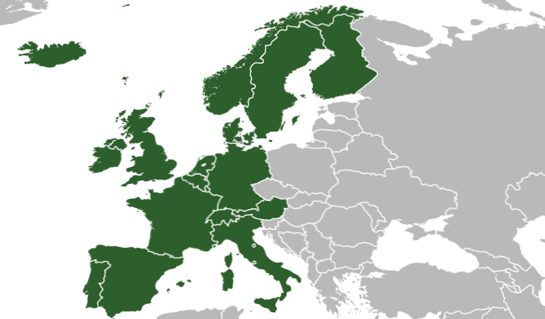 Diferencia entre Europa Occidental y Oriental / Países | La diferencia entre objetos y términos similares.